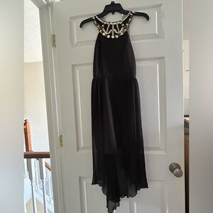 Size 3 I.N. San Francisco Black High Low Dress